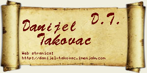 Danijel Takovac vizit kartica